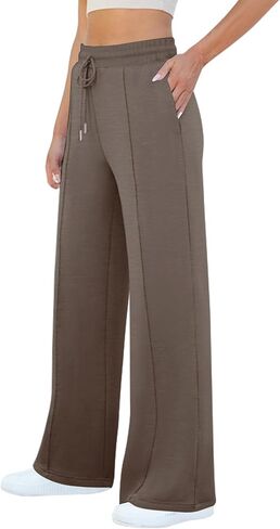 Womens Wide Leg Sweatpants Casual Loose Solid Pants Comfy Lounge Joggers Baggy Sweatpants in Saudi Arabia