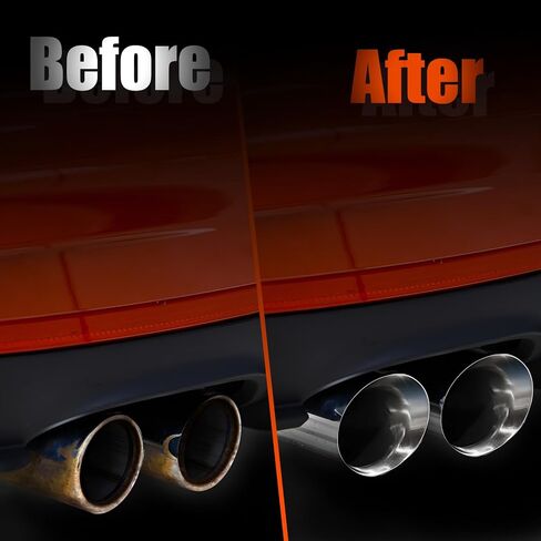 LCGP Dual Exhaust Tip 2.5 inch Inlet 3.5 inch Outlet Universal Car Stainless Steel Angle Cut 2-Packs Tailpipe(left and right) in Kuwait