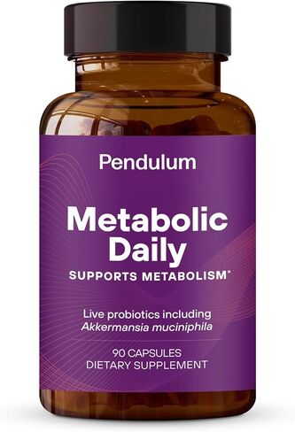 Pendulum Metabolic Daily - Multi-Strain Probiotic with Akkermansia Muciniphila to Support Metabolism and Sustain Energy Levels - for Women and Men - 30 Capsules (1 Pack) in Saudi Arabia