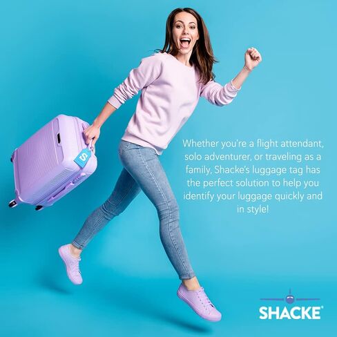 Initial Luggage Tag with Full Privacy Cover and Stainless Steel Loop (Black) (J) in Kuwait