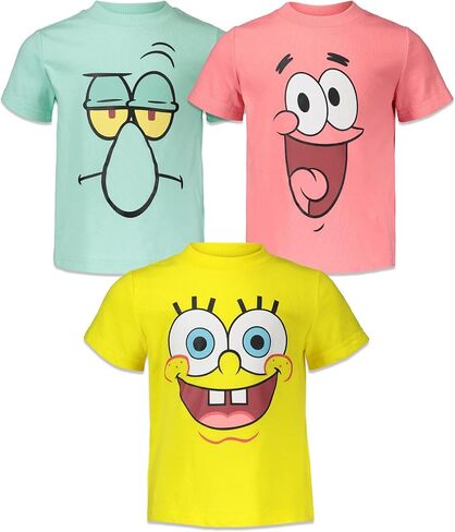 مجموعة من 3 قمصان سبونج بوب سكوير بانتس Squidward من الأطفال الصغار إلى الأطفال الكبار in Saudi Arabia