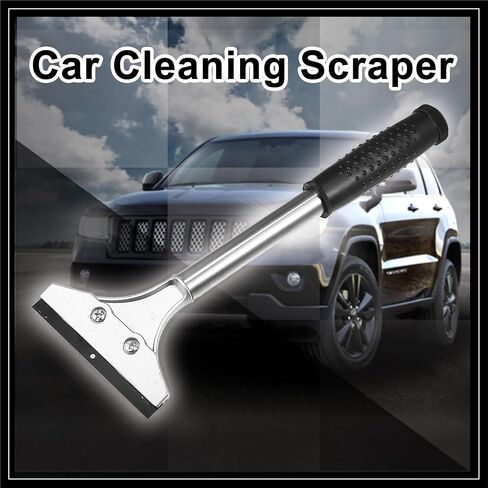 Black Plastic Coated Handle Metal Blade Car Cleaning Ice Snow Scraper Durable Material in Saudi Arabia