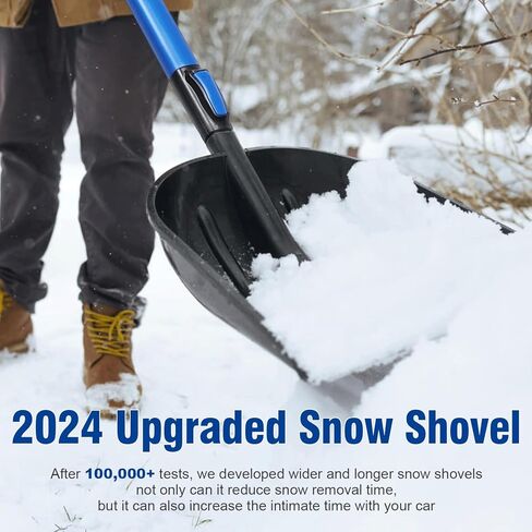 4 in 1 Extendable Ice Scrapers for Car Windshield, 48.5" More Sturdy Snow Shovel 270°Snow Brush for Car Kit with Ergonomic Foam Grip for Car Vehicle Window Tool, Truck, SUV in Saudi Arabia