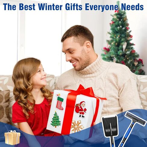 4 in 1 Extendable Ice Scrapers for Car Windshield, 48.5" More Sturdy Snow Shovel 270°Snow Brush for Car Kit with Ergonomic Foam Grip for Car Vehicle Window Tool, Truck, SUV in Saudi Arabia