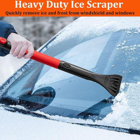 Car Snow Brush Ice Scraper Remover with Squeegee 40 inch Long Handle Extendable Snow Removal Tool Windshield Snow Scrapers Removal Shovel for Car SUV Truck Windshield Windows in Saudi Arabia