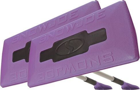 Snow Joe SJBLZD-JMB-PRP2 مكنسة ثلج تصغير كبيرة الحجم مكونة من قطعتين + مكشطة ثلج، أرجواني in Kuwait