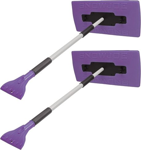 Snow Joe SJBLZD-JMB-PRP2 مكنسة ثلج تصغير كبيرة الحجم مكونة من قطعتين + مكشطة ثلج، أرجواني in Kuwait