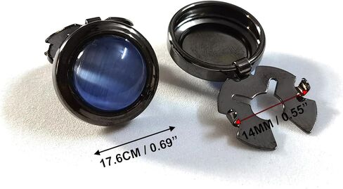 Button Covers Cufflinks for Men Woman, Gold Button Covers for Mens Dress Shirts - Bead Cats Eye Effect Cufflinks Clasp Non-Sewing in Saudi Arabia