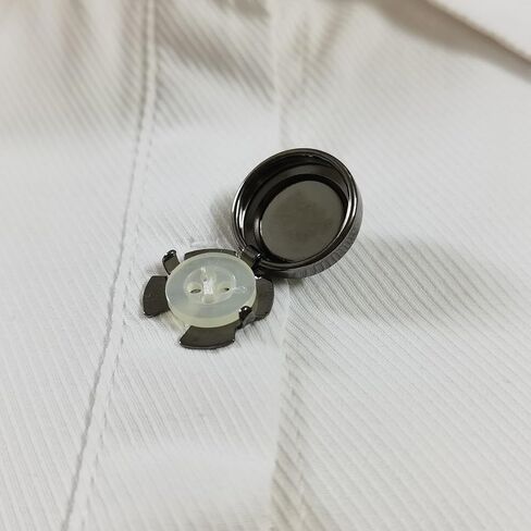Button Covers Cufflinks for Men Woman, Gold Button Covers for Mens Dress Shirts - Bead Cats Eye Effect Cufflinks Clasp Non-Sewing in Saudi Arabia