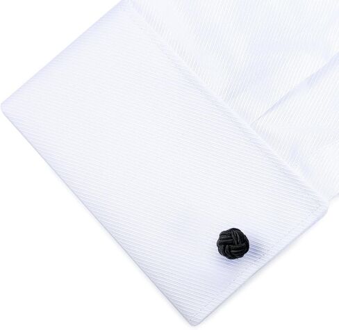 HONEY BEAR Silk Knot Cufflinks Fabric for Mens Shirt for Business Wedding Gift in Kuwait