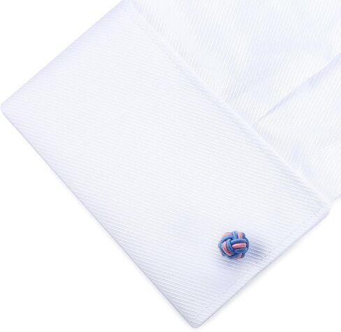 HONEY BEAR Silk Knot Cufflinks Fabric for Mens Shirt for Business Wedding Gift in Kuwait