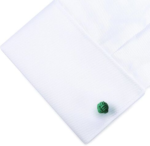 HONEY BEAR Silk Knot Cufflinks Fabric for Mens Shirt for Business Wedding Gift in Kuwait