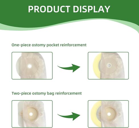 40 Pcs Ostomy Barrier Strips - Skin-Friendly Hydrocolloid Skin Barrier Strips, Elastic Barrier Strips for Ostomy Bag Ostomy Colostomy Ileostomy Supplies in Kuwait