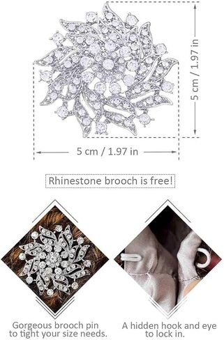 Jovono Women's Wedding Fur Shawl and Wraps Bridal Fur Stoles with Rhinestone Brooch for Bride and Bridesmaids in Kuwait