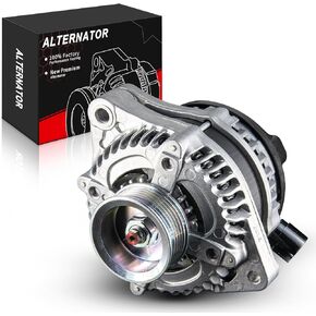 Alternator Only for V6 for:-Honda Odyssey 2005 2006 2007 3.5L, Pilot 2005-2008, for:-Ridgeline 2006-2008, for:-Acura MDX 2003-2005 2006 3.5L, MDX 2007-2009 3.7L, 12V 130Amp OE# 31100-RDJ-A01