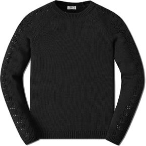 JSTEX Girls Sweaters Casual Kids Pullover Sweater Crew Neck Long Sleeve Knit Jumper Top for Girl Toddler Teen Size 4-14