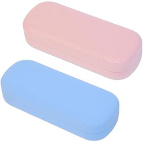 Glasses Case,2PCS Glasses Case Hard Shell,Hard Case for Glasses with Sparkling Star Vein,Eyeglass Case,Hard Sunglasses Case Women Ladies Girls Travel Study Work