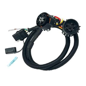 7 Pin to 4 Pin trailer wiring Harness with Reverse Wire, 7 pin to 4 pin trailer adapter Fit for Trucks/Pickups/Trailers, 43 Inches trailer light adapter Compatible with Redline LED Tailgate Light Bar.