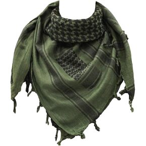 Cotton Shemagh Tactical Military Scarf Palestine Scarf Keffiyeh Head Neck Wrap gifts for Men & Women + Paper Bag