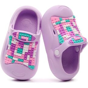 Kids Girls Boys Clogs Garden Shoes Slides Sandals Children Water Shower Beach Pool Slippers Indoor Outdoor Non-Slip Sole