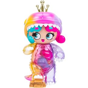 Deluxe Kween of Rawr 11" Mega Size Figure with Deluxe Finishes and Cool Dinosaur Shaker Fillings, 250% Larger Than Regular Sized Kweenie Figs, Includes Display Case & Collector Card