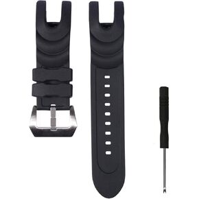 Rubber Silicone Watch Band/Strap Replacement for Invicta Reserve Collection Venom - Black Invicta Watch Strap
