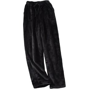 AUPancc Flannel Pajama Pants Women - Fleece Pajama Pants Women with Pockets and Drawstring,Cute Fuzzy Pajama Pants for Winter