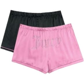 Juicy Couture Women’s Satin Sleep Shorts 2 Pack
