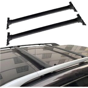 Roof Rack Aluminum Alloy ONLY Rail Cross Bars Rail Fit for 2010-2024 Toyota 4 Runner 4Runner 4-Runner Rack Crossbar Black