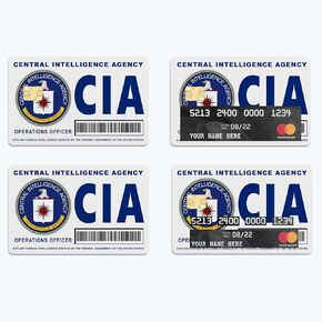 Funny Card Skin Sticker Compatible for Debit Card, Credit Card,Transportation Card,Key Card, Vinyl Matte Decal No Bubble Protector Skin (CIA)