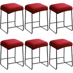 Levoberg Bar Stool Cover Rectangle Stretch Vanity Stool Cover Counter Height Barstool Slipcovers Rectangular Kitchen Counter Saddle Seat Cover for Wooden Metal Bench Set of 2 Dark Green