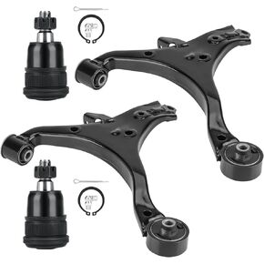 Front Lower Control Arms w/Ball Joints Replacement Suspension Kit for 2001-2005 Honda Civic Sedan & Coupe, 2001-2005 Acura EL (4pc)