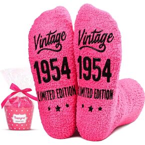 HAPPYPOP 1959 1954 Birthday Gifts For Women - 65TH 70TH Birthday Gifts For Women, Birthday Socks For Grandma