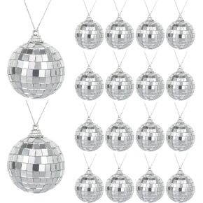 Christmas Ornament Set 32PCS, Shatterproof Plastic Christmas Tree Ornaments Decorations with Hooks, Decorative Hanging Ball Ornament for Xmas Tree Decorations Wedding Holiday Party Home Decor