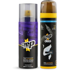 Crep Protect Shoe Deodorizer Spray - Fresh Linen & Shoe Protector Spray for Sneaker, Leather, Nubuck, Suede & Canvas