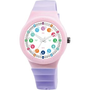 Kids Analog Watch，Waterproof Watch for Kids Boys Girls Ages 3-16，Soft Band Learning Time Teacher Easy to Read Analog Sport Outdoor Children Watches, Luminous Watch, Kids Gifts，Boys Girls Watch