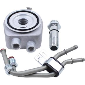 ApplianPar Engine Oil Cooler with Pipe for Chevrolet Malibu Camaro Equinox Traverse Cadillac ATS CT6 CTS Buick Envision Regal TourX GMC Terrain