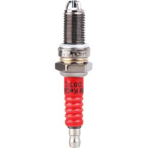 Red D8TC 3 Electrode Spark Plug Aftermarket Replacement Parts Fit for CG 125cc 150cc 200cc 250cc CF250 4 Stroke ATV Motorcycle Scooter. (4 pcs)