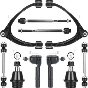 10PCS Front Upper Control Arms for Escalade Chevy Silverado Avalanche Suburban Tahoe GMC Sierra Yukon 2007-2014 | w/Ball Joints Suspension Kit Replaces K80669 K700432
