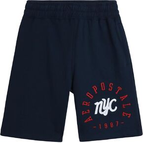 AEROPOSTALE Boys' Active Shorts - Fleece Sweat Shorts with Pockets - Gym Running Performance Athletic Shorts (4-16)