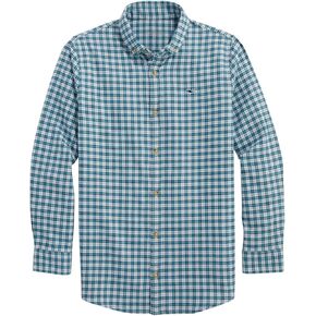 vineyard vines Boys' Stretch Flannel Check Shirt