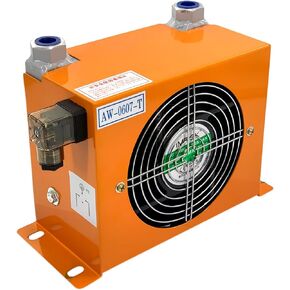 AJ0607T-CA Hydraulic Air Cooler 12V Air-cooled Oil Radiator Heat Exchanger Hydraulic Air Oil Cooler 20L/Min
