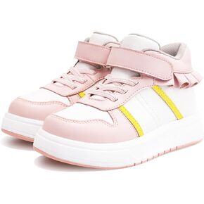Toddlers Girls Orthopedic Shoes with Ankle and Arch Support,Fashion Thick Sole Sneakers with Skirt Decoration