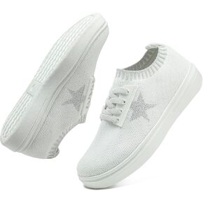 Girls white shoes kids white running Shoes Lightweight Breathable Shoes Fashion girls white sneakers toddler white shoes toddler white sneakers Mesh Casual Sports Shoes girls white tennis shoes