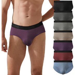 BAMBOO COOL Mens Underwear Briefs Comfortable Tagless Briefs Moisture-Wicking Underwear No Fly Men's Briefs