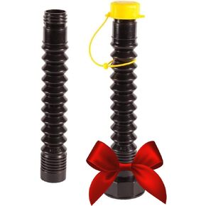 EZ-POUR Gas Can Spout Replacement – Multi-Use For Deluxe Gas Cans and Water Jugs (Pack of 2) - 1, 2, 5 Gallon HI-FLO System with Extension, Flame Arrestor, Flexible Gas Can Nozzle for Jerry Cans