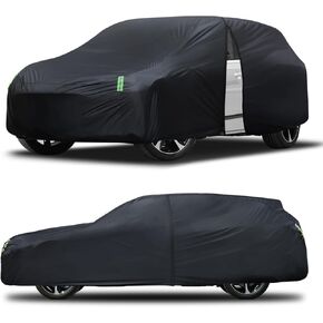 SUV Car Cover Waterproof All Weather for Automobiles, Size S2 Universal Fit for Toyota RAV4, Honda CRV, BMW X3, Hyundai Santa Fe, Nissan Rogue, Subaru Outback, Kia Sorento, Audi Q5 etc.(182-190 inch)