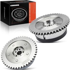 A-Premium Intake & Exhaust Variable Valve Timing (VVT) Sprocket Gear Camshaft Adjuster Compatible with Chevrolet Equinox, Malibu, Traverse, Camaro & Cadillac CTS, ATS & Buick Regal, Envision, 2-PC Set