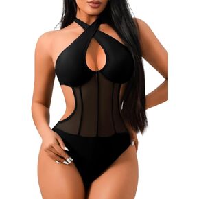 One Piece Swimsuit, Sexy Cut Out Monokini, Pool Party, Push Up Bathing Suit Glow Rave Outfits Cheeky Sunkini Mesh