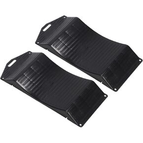 Wheels Tire Saver Ramps, Uniform Distribution Heavy Duty 2PCS Tire Saver Ramps for RV (18P: 44.4x19.5x3.5cm/17.48x7.67x1.37in)